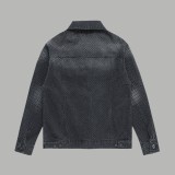 大人気 バレンシアガ 偽物通販 Balenciaga重工丸ドリル水洗いデニムジャケット