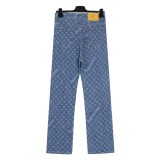 大人気 シュプリーム コピーおすすめ LV&Supreme老花大爆款経典連名シリーズ水洗満印ジーンズ