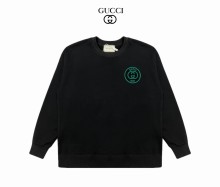 【限定】グッチ 激安偽物 24ssレトログリーンマーク1921プリントラウンドネックパーカー2色