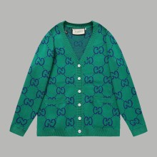 【限定】グッチ 激安通販 フルプリントジャカードカスタムウールカーディガン