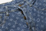 大人気 シュプリーム コピーおすすめ LV&Supreme老花大爆款経典連名シリーズ水洗満印ジーンズ