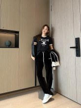追跡付 セリーヌ n級品 早春新作刺繍凱旋門刺繍アルファベットベルベットシリーズセット