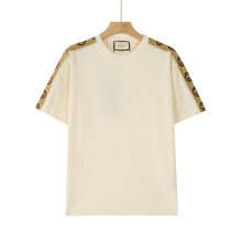 ★超人気 グッチ コピー GUCCI春夏新定番中定番肩のパッチワーク反射ダブルG半袖Ｔシャツ