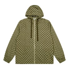超奇跡の入荷☆ グッチ 激安偽物 のフードを身にまとったダブルGジップジャケットの薄手コート