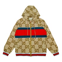 新作 グッチ n級品 バックタイガーダブルGキャップジップジャケット
