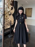 使い勝手良し セリーヌ 偽物通販 24 ss新作半袖ワンピースにベルト