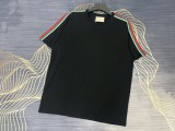 追跡付 グッチ コピー 2024春夏新作リボン丸首半袖Tシャツ2色