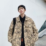 稀少 クロムハーツ コピー 十字架サンスクリットコーナーカップル用春秋満印十字架開襟デニムジャケット