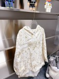 稀少 ディオール 偽物通販 リトルミツバチ春のフルプリントアルファベットコート