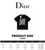 追跡付  ディオール コピーおすすめ アルファベット手描きプリントTシャツ