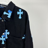 【限定】クロムハーツ コピー 2024新作クロスオーバーロゴカップルデニムジャケット