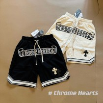 超話題! クロムハーツ n級品 Chrome Hearts 24 ssクロッチの前にサンスクリット文字刺繍ロゴリボン付きショーツ2色