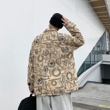 稀少 クロムハーツ コピー 十字架サンスクリットコーナーカップル用春秋満印十字架開襟デニムジャケット
