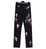一目惚れ♪ クロムハーツ n級品 合皮工装ハイストリートジーンズ-