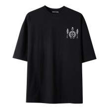 稀少 クロムハーツ コピーおすすめ 2024新作スカルヘッドレトロ半袖Tシャツ