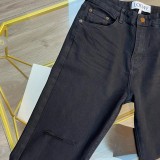 日本未入荷 ロエベ コピー 24 ssアルファベット刺繍コーナー同期新品重工業水洗ジーンズ