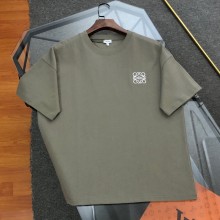 超奇跡の入荷☆ ロエベ スーパーコピー 2024春夏新作刺繍ロゴラウンドネックショートTシャツ