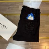 日本未入荷 ロエベ コピー 24 ssアルファベット刺繍コーナー同期新品重工業水洗ジーンズ