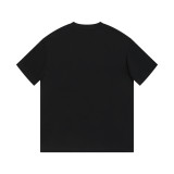 超話題! ロエベ スーパーコピー 24春先の新作胸元LOGO立体刺繍最新工芸半袖Tシャツ