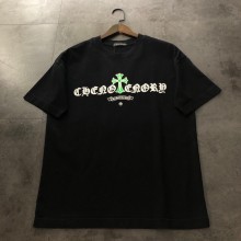 一目惚れ♪ クロムハーツ 激安偽物 2024新作羽付き蛍光半袖Tシャツ