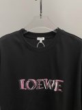 ★超人気 ロエベ n級品 の新作前後プリントブランドLOGO半袖Tシャツ
