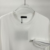 稀少 プラダ 激安偽物 2024新作ファスナー三角ロゴカップル用半袖Tシャツ