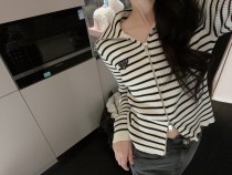 累積売上総額第１位！ロエベ 激安通販 24 SS新作三角ニット開襟トップス