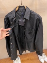 【限定】プラダ 激安通販 定番オーダーメイド三角ロゴナイロン生地長袖シャツジャケット