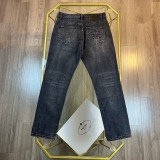 稀少 プラダ コピーおすすめ 4クラウンアルファベット刺繍コーナー同期新品重工水洗いジーンズ