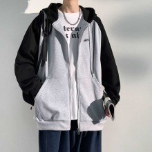 大人気 ナイキ 激安偽物 カップルのアウトドア定番パッチワークのフード付きジャージカーディガン3色