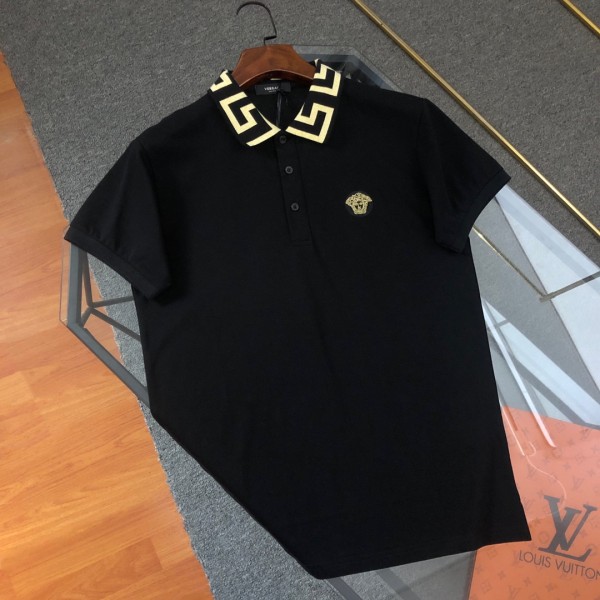 【話題商品！】ヴェルサーチ 偽物通販 Versace2024新作メデューサ刺繍ポロシャツTシャツ