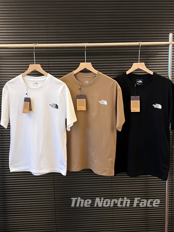 ★超人気 ザノースフェイス コピー TheNorthFace小標識ロゴカップルTシャツ3色