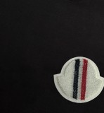 稀少 モンクレール 激安偽物 輸入刺繍ラベルカスタム染色と2024新しいラウンドネック半袖