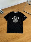 【話題商品！】 モンクレール 激安通販 メンズ春夏フロッキープリントクルーネック半袖Tシャツ2色