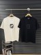 新作 フェンディ コピーおすすめ 24ss夏の胸ロゴLOGOプリントカップル半袖Tシャツ2色