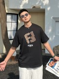 日本未入荷 フェンディ 激安通販 コピー 夏の新限定モデルFF個性モデル半袖Tシャツ