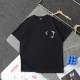 追跡付 フェンディ n級品 刺繍 F 斜めアレンジ カジュアル ラウンドネック 半袖 Tシャツ