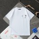 【話題商品！】 フェンディ スーパーコピー  刺繍 F 斜めアレンジ カジュアル ラウンドネック 半袖 Tシャツ