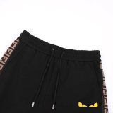 【話題商品！】フェンディ スーパーコピー ダブルFFフルフラワーツイルスプライシングLoGOロゴパンツ