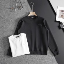 高品質 フェンディ偽物通販 立体刺繍ダブルF文字ロゴカップルと同じラウンドネックセーター2色