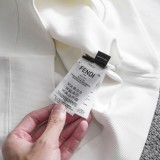 高品質 フェンディ偽物通販 立体刺繍ダブルF文字ロゴカップルと同じラウンドネックセーター2色