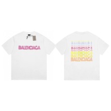 ★超人気バレンシアガ n級品 最新麻雀フォームフロッキング立体プリント カップルカジュアル半袖Tシャツ