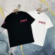 超話題! バレンシアガ コピー 夏の新しい限定亀パリタワー印刷個性段落半袖Tシャツ2色