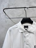 一目惚れ♪ バレンシアガ 激安通販 2024SS早春新作胸小さなダブルB刺繍ラペル半袖ポロシャツ