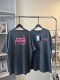 大人気 バレンシアガ 激安通販 グレーピンク限定柄グレー半袖Tシャツ