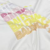 ★超人気バレンシアガ n級品 最新麻雀フォームフロッキング立体プリント カップルカジュアル半袖Tシャツ
