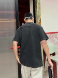 入手困難 バレンシアガ 激安通販 重い刺繍ロゴラベル半袖Tシャツ2色