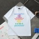 超奇跡の入荷☆ バレンシアガ 偽物通販 カラフルレターバブルプリントロゴ半袖Tシャツ