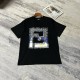 累積売上総額第１位！フェンディ スーパーコピー ダブルFプリントのラウンドネック半袖Tシャツ