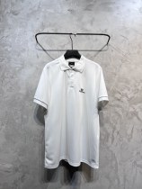 一目惚れ♪ バレンシアガ 激安通販 2024SS早春新作胸小さなダブルB刺繍ラペル半袖ポロシャツ